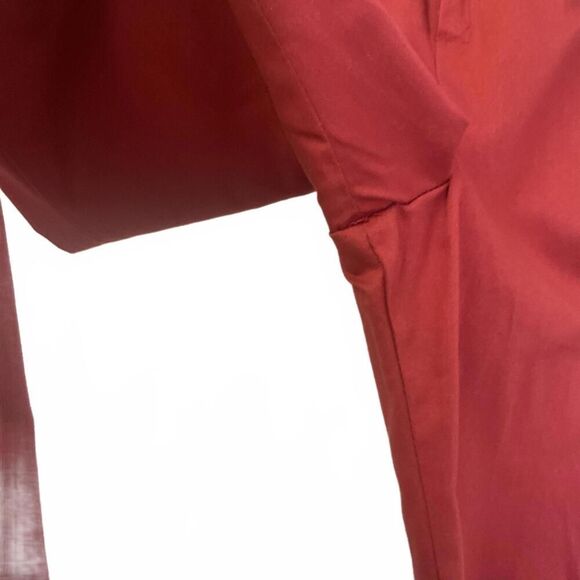 Brand New Vintage 80s 90s Condor Women's 7/8 Red Paperbag Ankle Pants - Picture 6 of 11